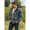 image:imageLegendary Whitetails Mens Ccw Hooded Flannel Shirt Jacket Polyfill Insulated Quilted ShacketSlate Hatchet Plaid
