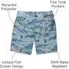 image:imageLegendary Whitetails Mens Eco Print 9 Inch Inseam BoardshortAegean Blue River