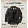 image:imageLegendary Whitetails Mens Flannel Lined Shirt Jacket Waxed Cotton Water Resistant ShacketBlack