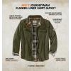 image:imageLegendary Whitetails Mens Flannel Lined Shirt Jacket Waxed Cotton Water Resistant ShacketDark Army