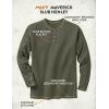 image:imageLegendary Whitetails Mens Henley Long Sleeve Casual Fit ShirtArmy