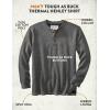 image:imageLegendary Whitetails Mens Henley Shirt Long Sleeve Heavyweight Double Thermal LayerCharcoal Heather