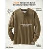 image:imageLegendary Whitetails Mens Henley Shirt Long Sleeve Heavyweight Double Thermal LayerRawhide