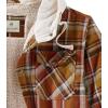 image:imageLegendary Whitetails Mens Hooded Shirt Jacket Plaid Flannel Berber Lined Polyfill Insulated ShacketArrowood Brown Plaid