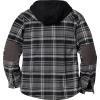 image:imageLegendary Whitetails Mens Hooded Shirt Jacket Plaid Flannel Berber Lined Polyfill Insulated ShacketBears Den Plaid