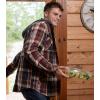 image:imageLegendary Whitetails Mens Hooded Shirt Jacket Plaid Flannel Berber Lined Polyfill Insulated ShacketCedarwood Cabin Plaid