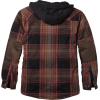 image:imageLegendary Whitetails Mens Hooded Shirt Jacket Plaid Flannel Berber Lined Polyfill Insulated ShacketLicorice Root Plaid
