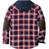 image:imageLegendary Whitetails Mens Hooded Shirt Jacket Plaid Flannel Berber Lined Polyfill Insulated ShacketNight Racer Plaid