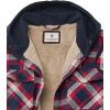 image:imageLegendary Whitetails Mens Hooded Shirt Jacket Plaid Flannel Berber Lined Polyfill Insulated ShacketNight Racer Plaid