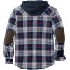 image:imageLegendary Whitetails Mens Hooded Shirt Jacket Plaid Flannel Berber Lined Polyfill Insulated ShacketNight River Plaid