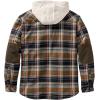 image:imageLegendary Whitetails Mens Hooded Shirt Jacket Plaid Flannel Berber Lined Polyfill Insulated ShacketPorter Plaid