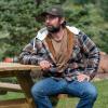 image:imageLegendary Whitetails Mens Hooded Shirt Jacket Plaid Flannel Berber Lined Polyfill Insulated ShacketPorter Plaid