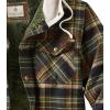 image:imageLegendary Whitetails Mens Hooded Shirt Jacket Plaid Flannel Berber Lined Polyfill Insulated ShacketStout Plaid