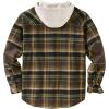 image:imageLegendary Whitetails Mens Hooded Shirt Jacket Plaid Flannel Berber Lined Polyfill Insulated ShacketStout Plaid