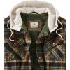 image:imageLegendary Whitetails Mens Hooded Shirt Jacket Plaid Flannel Berber Lined Polyfill Insulated ShacketStout Plaid