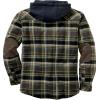 image:imageLegendary Whitetails Mens Hooded Shirt Jacket Plaid Flannel Berber Lined Polyfill Insulated ShacketUnion Plaid