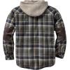 image:imageLegendary Whitetails Mens Hooded Shirt Jacket Plaid Flannel Berber Lined Polyfill Insulated ShacketUpland Blue and Brown Plaid