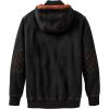 image:imageLegendary Whitetails Mens Hoodie Quarter Zip Quilted Double Layered Lined Hood SweatshirtBlack