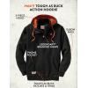 image:imageLegendary Whitetails Mens Hoodie Quarter Zip Quilted Double Layered Lined Hood SweatshirtBlack