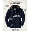image:imageLegendary Whitetails Mens Hoodie Quarter Zip Quilted Double Layered Lined Hood SweatshirtMidnight Navy
