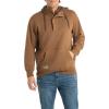 image:imageLegendary Whitetails Mens Hoodie Quarter Zip Quilted Double Layered Lined Hood SweatshirtRawhide