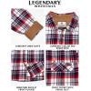 image:imageLegendary Whitetails Mens Long Sleeve Button Down 100 Cotton Flannel ShirtAmericana Plaid