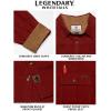 image:imageLegendary Whitetails Mens Long Sleeve Button Down 100 Cotton Flannel ShirtBarnwood Heather