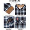 image:imageLegendary Whitetails Mens Long Sleeve Button Down 100 Cotton Flannel ShirtBirch Poseidon Plaid
