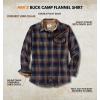 image:imageLegendary Whitetails Mens Long Sleeve Button Down 100 Cotton Flannel ShirtBrownstone Plaid