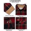 image:imageLegendary Whitetails Mens Long Sleeve Button Down 100 Cotton Flannel ShirtBuck Forest Plaid
