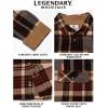 image:imageLegendary Whitetails Mens Long Sleeve Button Down 100 Cotton Flannel ShirtCedarwood Plaid