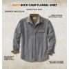 image:imageLegendary Whitetails Mens Long Sleeve Button Down 100 Cotton Flannel ShirtCharcoal Heather