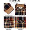 image:imageLegendary Whitetails Mens Long Sleeve Button Down 100 Cotton Flannel ShirtHomestead Plaid