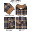 image:imageLegendary Whitetails Mens Long Sleeve Button Down 100 Cotton Flannel ShirtLittle Rock Plaid