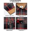 image:imageLegendary Whitetails Mens Long Sleeve Button Down 100 Cotton Flannel ShirtLocomotive Plaid