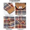 image:imageLegendary Whitetails Mens Long Sleeve Button Down 100 Cotton Flannel ShirtMontana Plaid