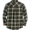 image:imageLegendary Whitetails Mens Long Sleeve Button Down 100 Cotton Flannel ShirtMountain Charcoal Plaid