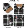 image:imageLegendary Whitetails Mens Long Sleeve Button Down 100 Cotton Flannel ShirtMountain Charcoal Plaid