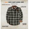 image:imageLegendary Whitetails Mens Long Sleeve Button Down 100 Cotton Flannel ShirtMountain Charcoal Plaid