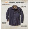 image:imageLegendary Whitetails Mens Long Sleeve Button Down 100 Cotton Flannel ShirtNavy Heather