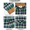 image:imageLegendary Whitetails Mens Long Sleeve Button Down 100 Cotton Flannel ShirtPike Place Plaid