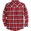 image:imageLegendary Whitetails Mens Long Sleeve Button Down 100 Cotton Flannel ShirtRacing Red Plaid