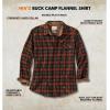 image:imageLegendary Whitetails Mens Long Sleeve Button Down 100 Cotton Flannel ShirtRedwood Plaid