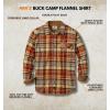 image:imageLegendary Whitetails Mens Long Sleeve Button Down 100 Cotton Flannel ShirtRust and Dust Plaid