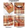 image:imageLegendary Whitetails Mens Long Sleeve Button Down 100 Cotton Flannel ShirtRust and Dust Plaid