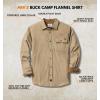 image:imageLegendary Whitetails Mens Long Sleeve Button Down 100 Cotton Flannel ShirtSand Heather