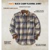 image:imageLegendary Whitetails Mens Long Sleeve Button Down 100 Cotton Flannel ShirtShale Plaid