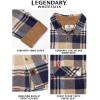 image:imageLegendary Whitetails Mens Long Sleeve Button Down 100 Cotton Flannel ShirtShale Plaid