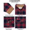 image:imageLegendary Whitetails Mens Long Sleeve Button Down 100 Cotton Flannel ShirtTartan Red Plaid