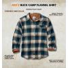 image:imageLegendary Whitetails Mens Long Sleeve Button Down 100 Cotton Flannel ShirtTeal Glow Plaid